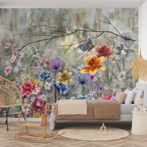 Fototapet personalizat fara imbinari Color Splash pentru living si dormitor Mardom Decor – Zen Interior