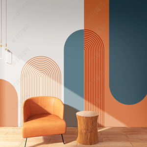 Fototapet personalizat fara imbinari Dream Memphis Style pentru living si dormitor Mardom Decor – Zen Interior