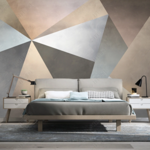 Fototapet personalizat fara imbinari Geometrics Shapes pentru living si dormitor Mardom Decor – Zen Interior