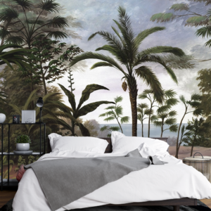 Fototapet personalizat fara imbinari 3D Tropical cu design natural Mardom Decor – Zen Interior