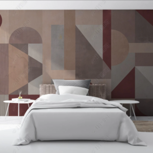 Fototapet personalizat fara imbinari Forme Geometrice pentru living si dormitor Mardom Decor – Zen Interior