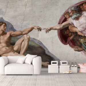 Fototapet personalizat fara imbinari Crearea Lui Adam Frescă & pentru living si dormitor Mardom Decor – Zen Interior