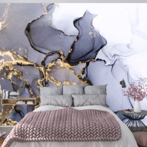 Fototapet personalizat fara imbinari Dream Ink Landscape pentru living si dormitor Mardom Decor – Zen Interior
