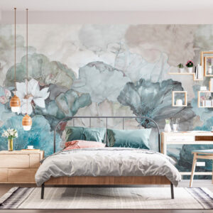 Fototapet personalizat fara imbinari Nenuphar pentru living si dormitor Mardom Decor – Zen Interior