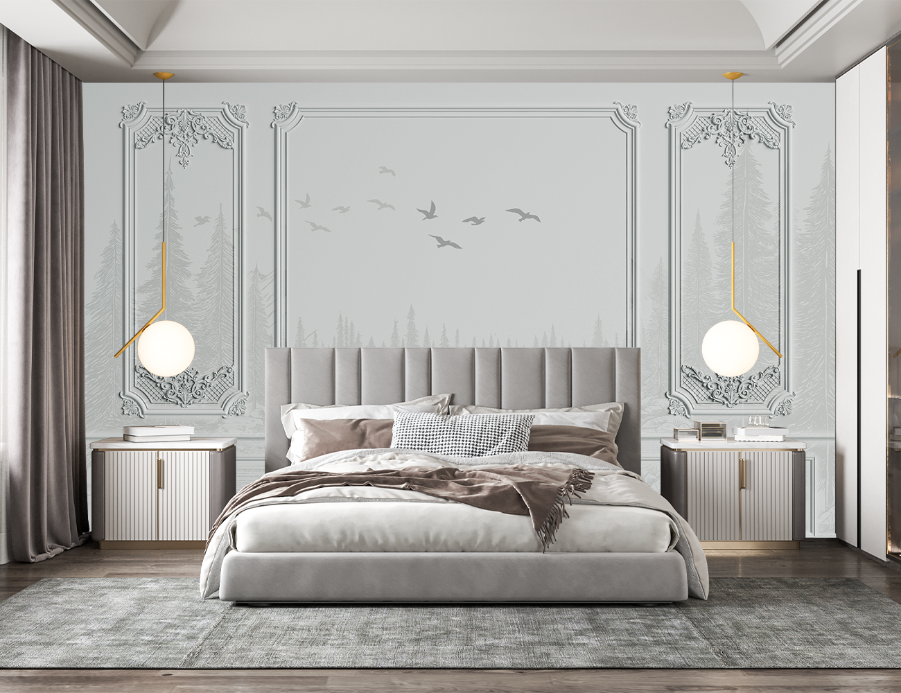 Fototapet personalizat fara imbinari Imitatie Profil Decorativ & pentru living si dormitor Mardom Decor – Zen Interior