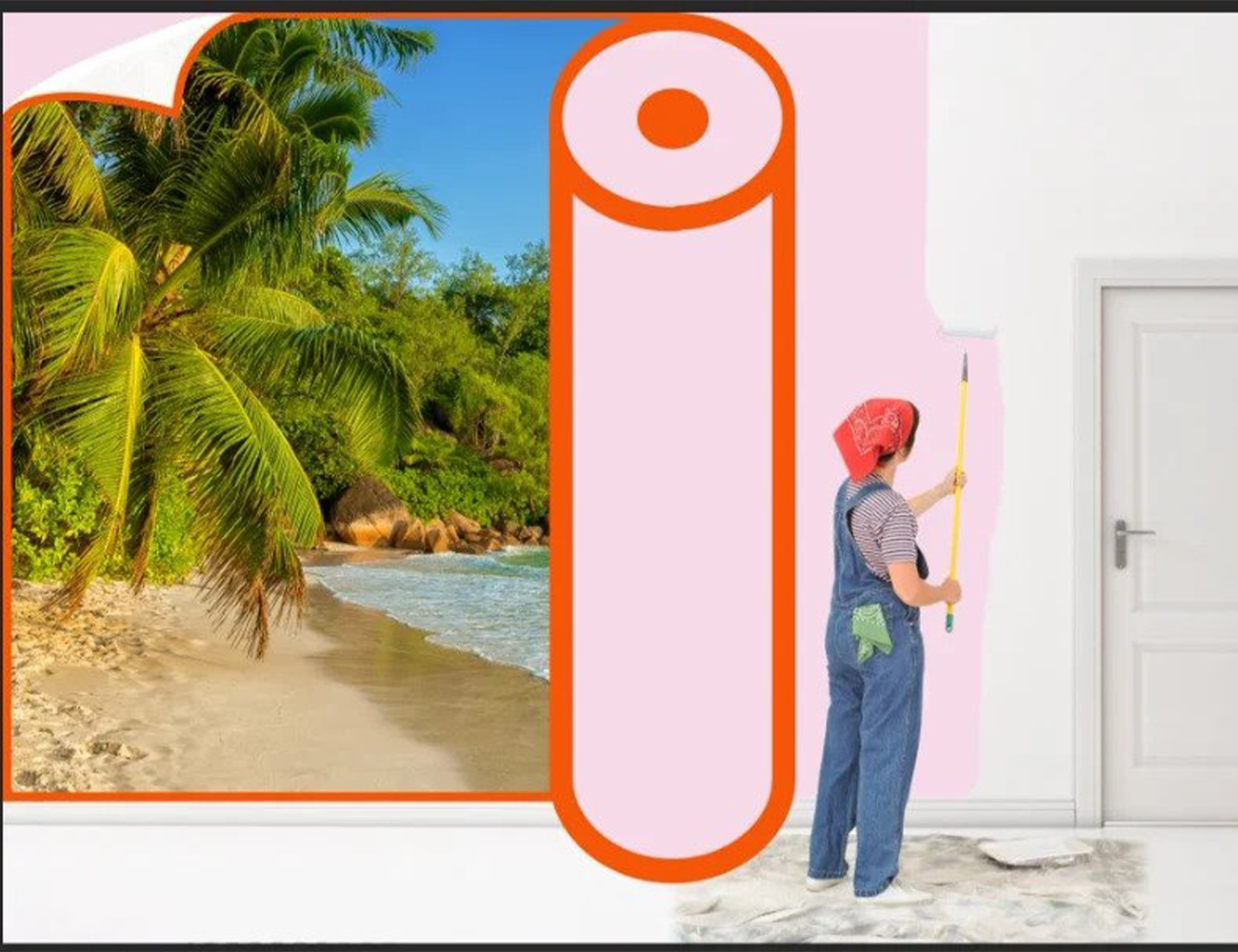 Fototapet personalizat fara imbinari Imitatie Profil Decorativ & pentru living si dormitor Mardom Decor – Zen Interior