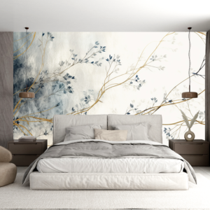Fototapet personalizat fara imbinari & Ink Art pentru living si dormitor Mardom Decor – Zen Interior