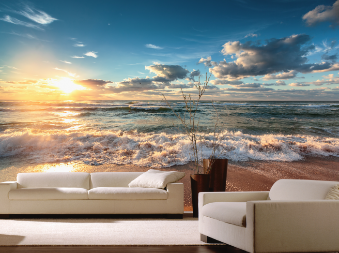 Detaliu model Beautiful Sunrise pentru fototapet personalizat