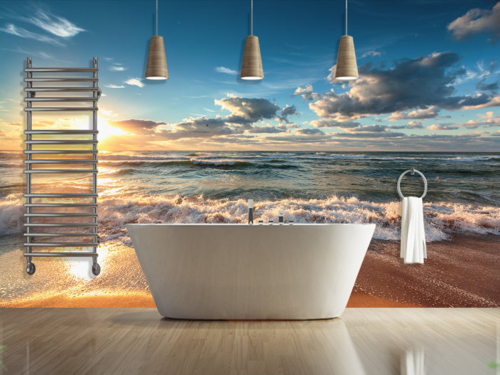Fototapet personalizat fara imbinari Beautiful Sunrise pentru living si dormitor
