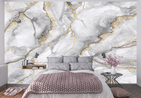Fototapet personalizat fara imbinari Dream Ink Landscape pentru living si dormitor