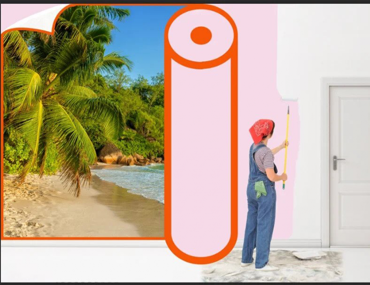 Fototapet personalizat fara imbinari Imitatie Profil Decorativ & pentru living si dormitor