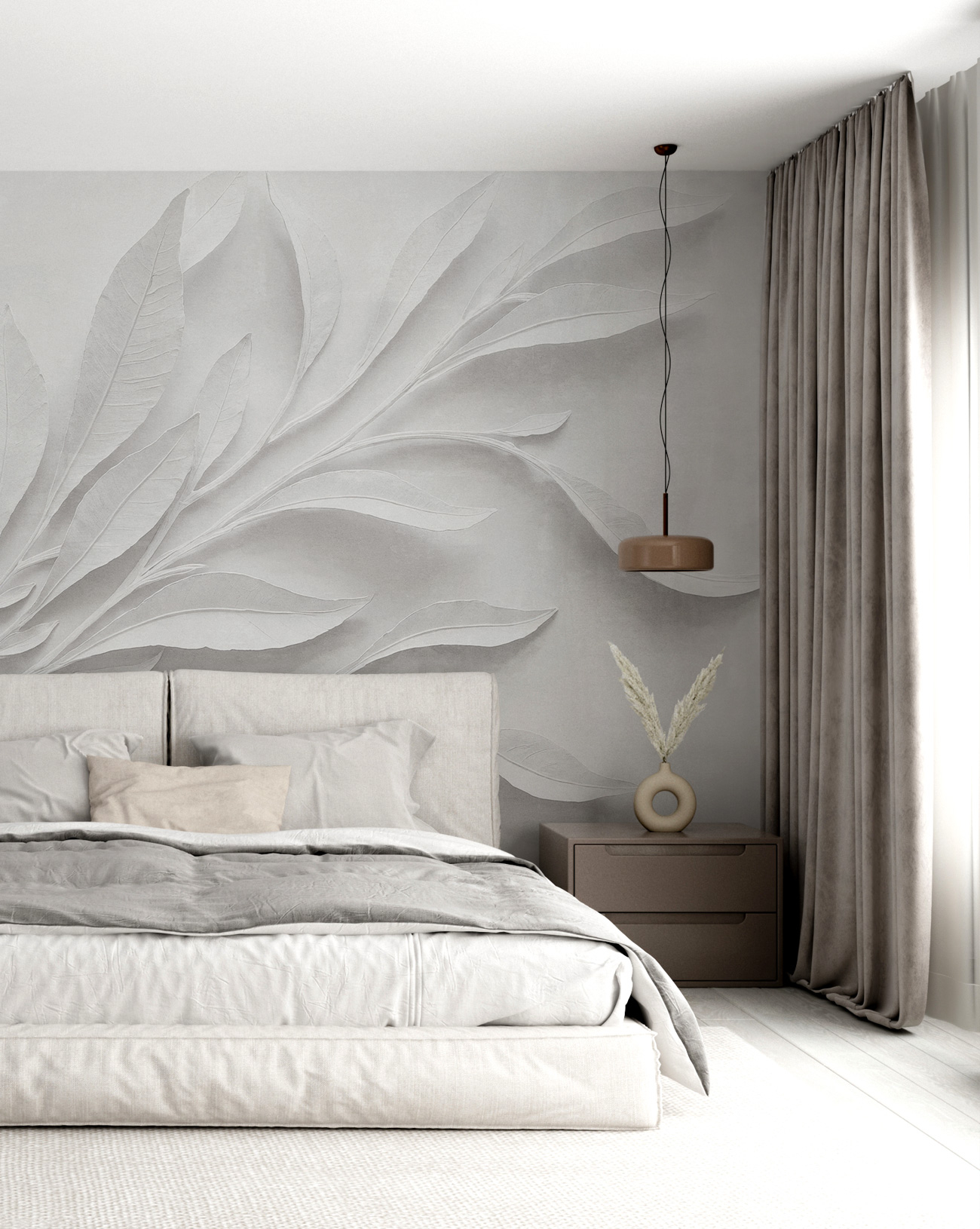 Fototapet personalizat fara imbinari Sculptural Light pentru living si dormitor