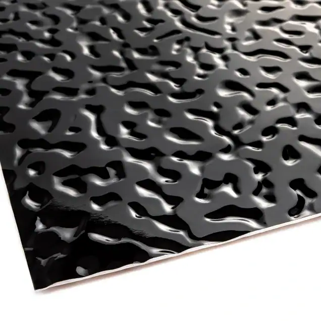 Panou decorativ metalizat JP-20 Metallic Piano Black, 280 x 120 cm