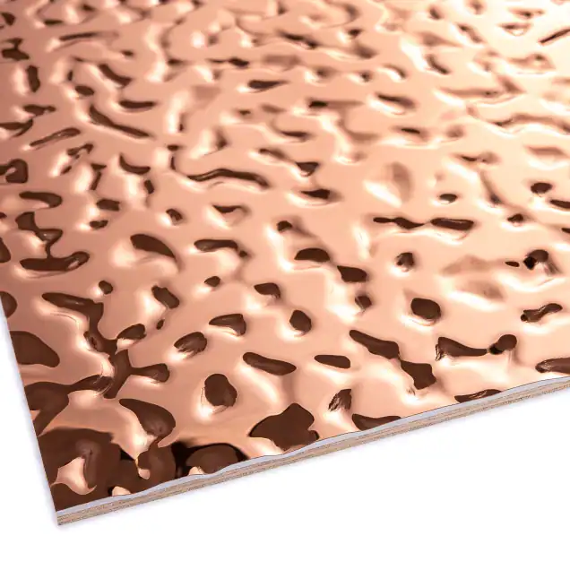 Panou decorativ metalizat JP-21 Metallic Bronze Wave, 280 x 120 cm