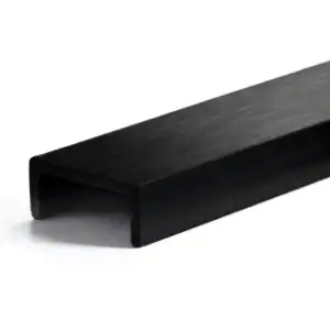 Profil de capăt U Black JP Decor, 300 cm