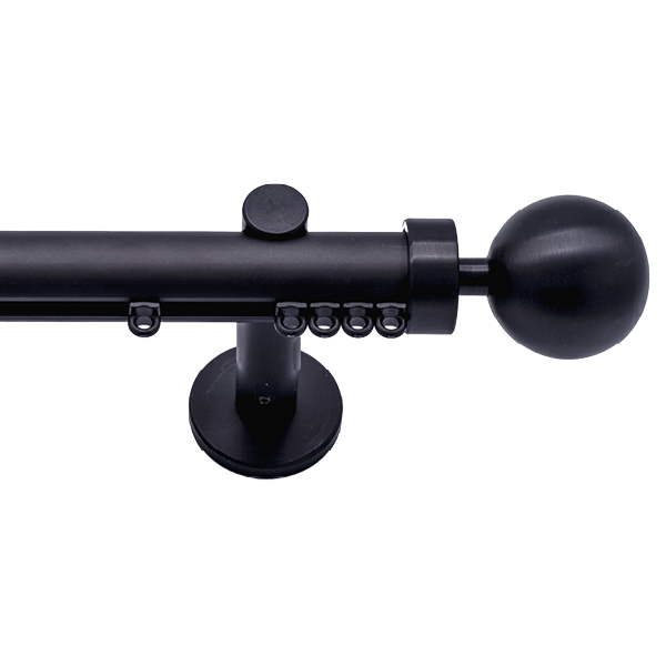 Șină aluminiu Roll 28 mm Black