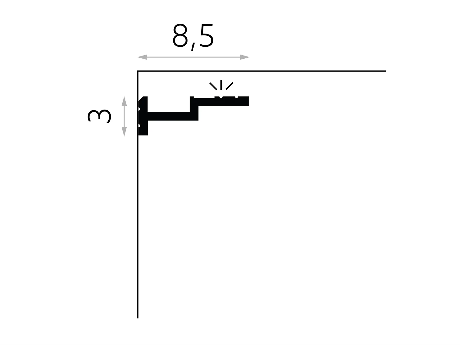 Profil iluminare indirectă QL024 Mardom Decor – Zen Interior