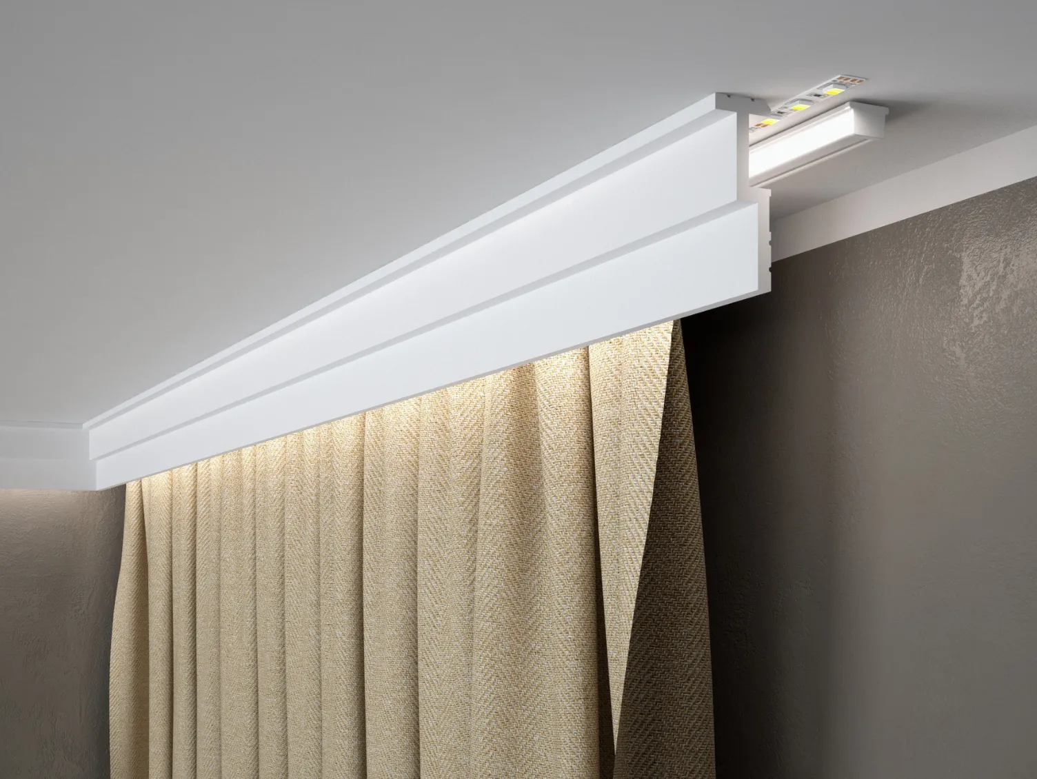 Scafă decorativă pentru mascare draperie QL024 Mardom Decor Mardom Decor – Zen Interior