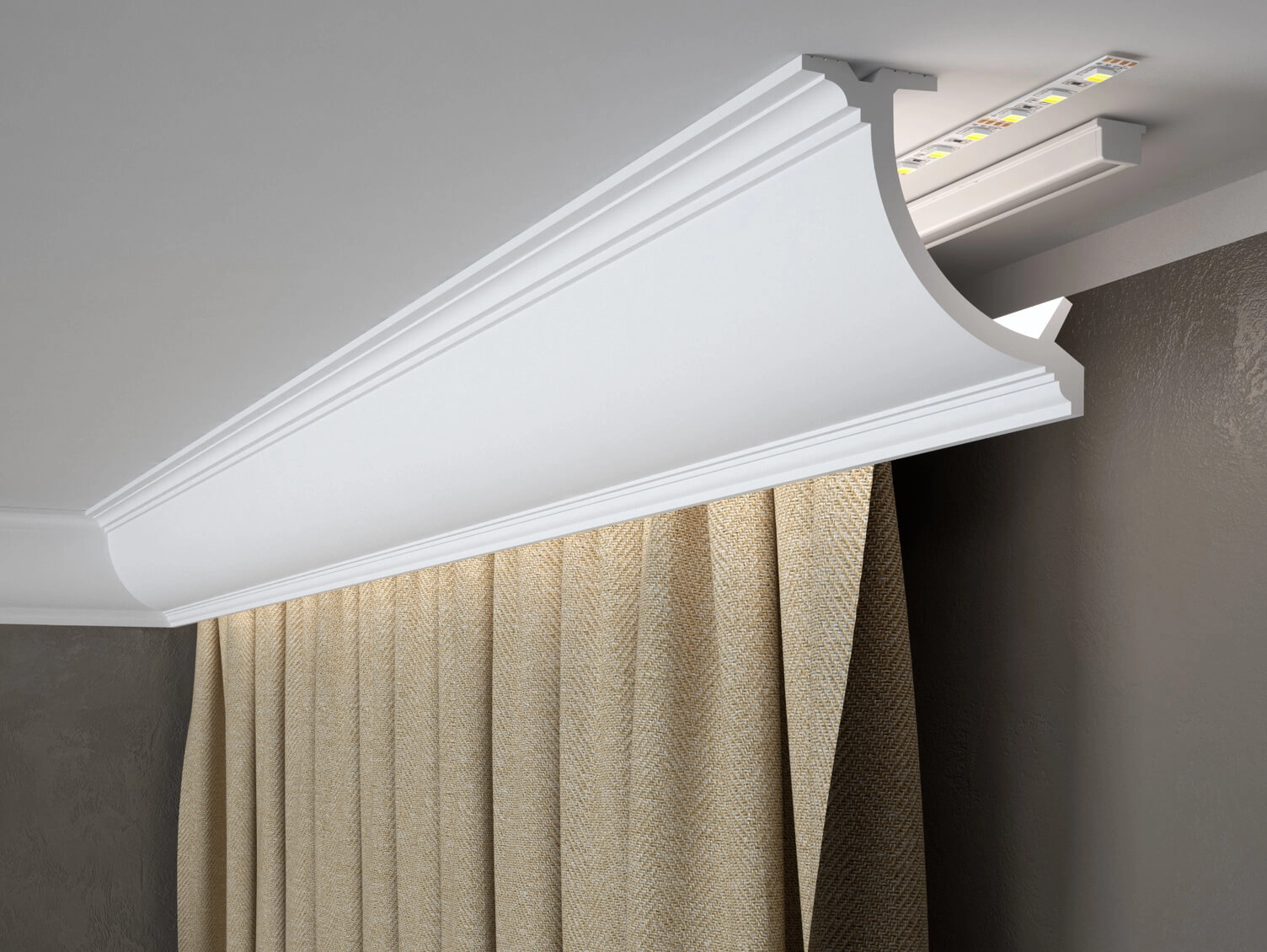 Scafă decorativă pentru mascare draperie QL027 Mardom Decor Mardom Decor – Zen Interior